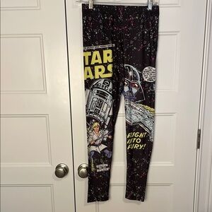 Star Wars Black Leggings with Iconic Graphics